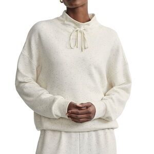 NWOT Varley Oakdale Sweatshirt Ivory Marl Fleck